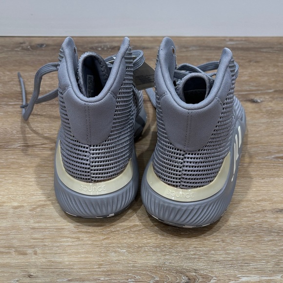 Adidas Men’s Gray Mesh High-Tops - Picture 3 of 5